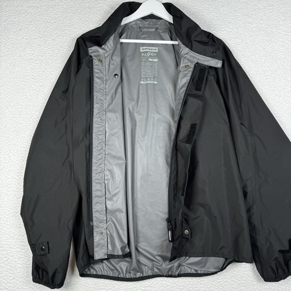 SPIDI H2OUT Waterproof Windbreaker Jacket Black Women's XL ? - Picture 4 of 16